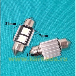 L0185 5050-2SMD 31mm (с обманкой)  Зеленый