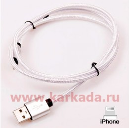 130002-1 USB кабель для iphone, Lightning, 1м., нейлон