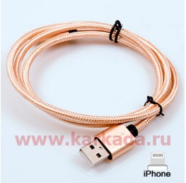 130002-2 USB кабель для iphone, Lightning, 1м., нейлон