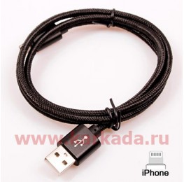 130002-3 USB кабель для iphone, Lightning, 1м., нейлон